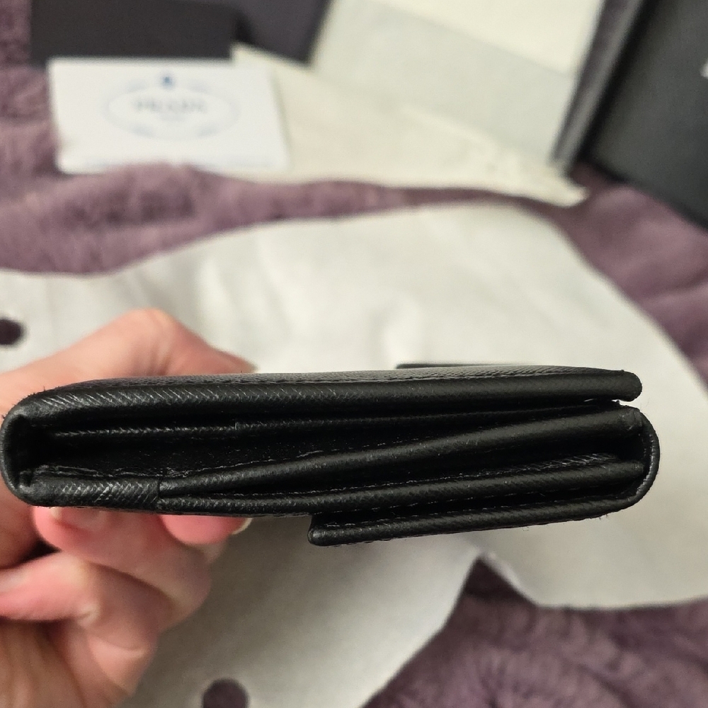 Prada Black Leather Long Wallet - Picture 9 of 11
